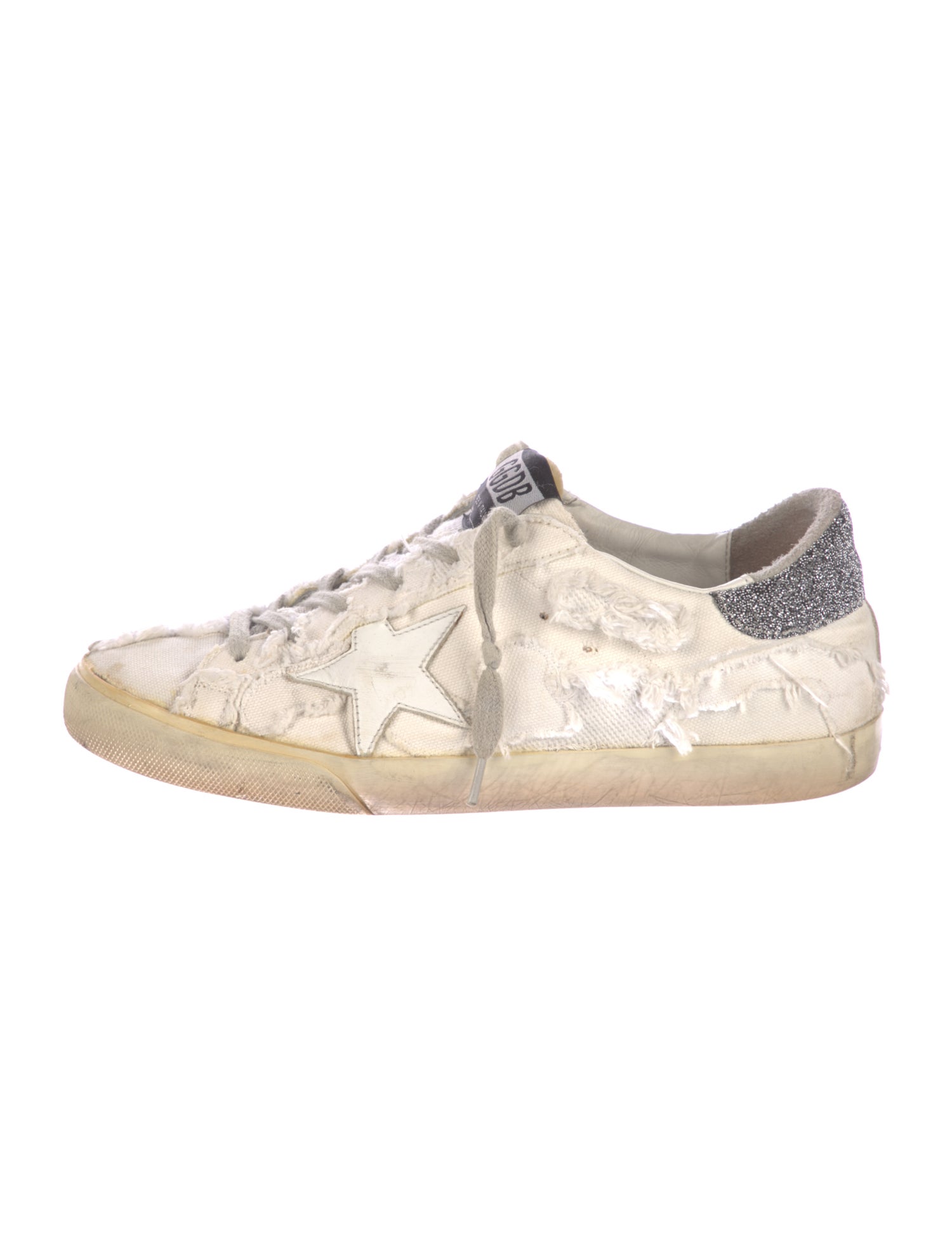Golden Goose Canvas Colorblock Pattern Sneakers