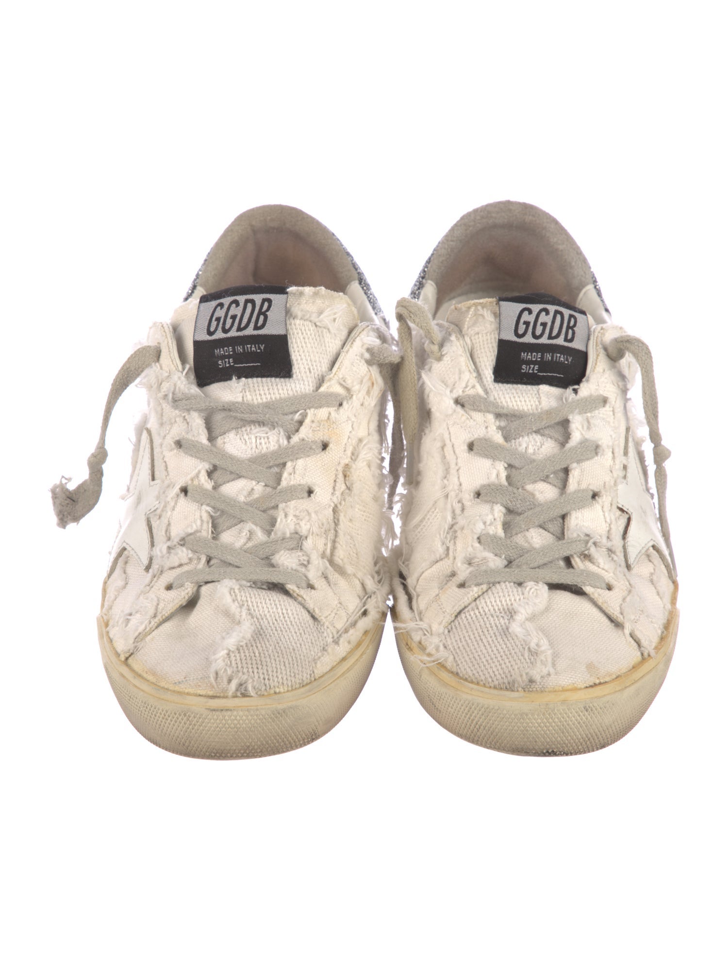 Golden Goose Canvas Colorblock Pattern Sneakers