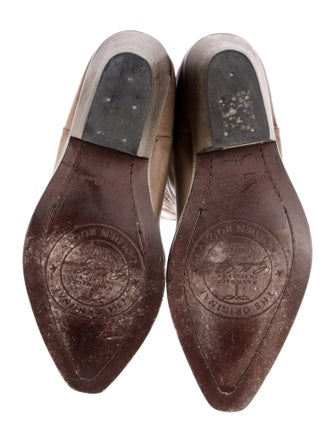 Golden Goose Leather Patterned Western Boots
