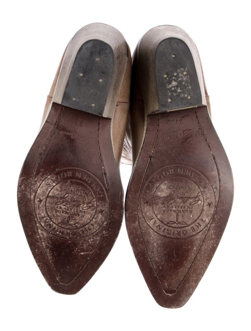 Golden Goose Leather Patterned Western Boots