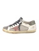 Golden Goose Leather Colorblock Pattern Sneakers