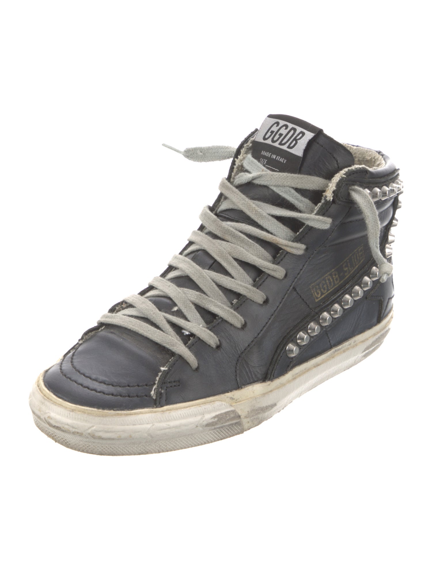 Golden Goose Leather Distressed Accents Sneakers