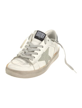 Golden Goose Leather Distressed Accents Sneakers