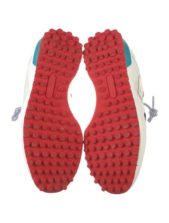 Golden Goose Leather Colorblock Pattern Sneakers