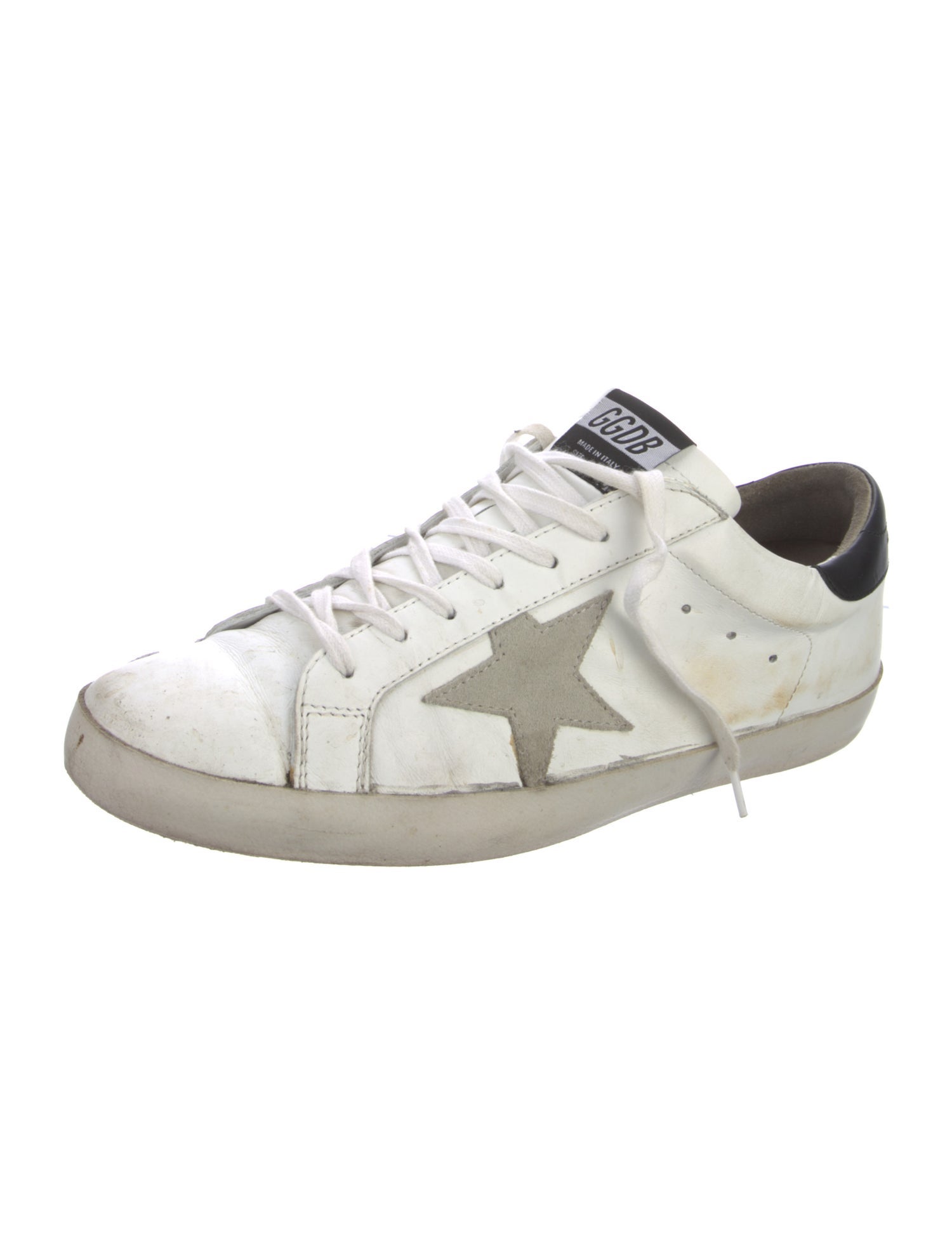 Golden Goose Leather Distressed Accents Sneakers