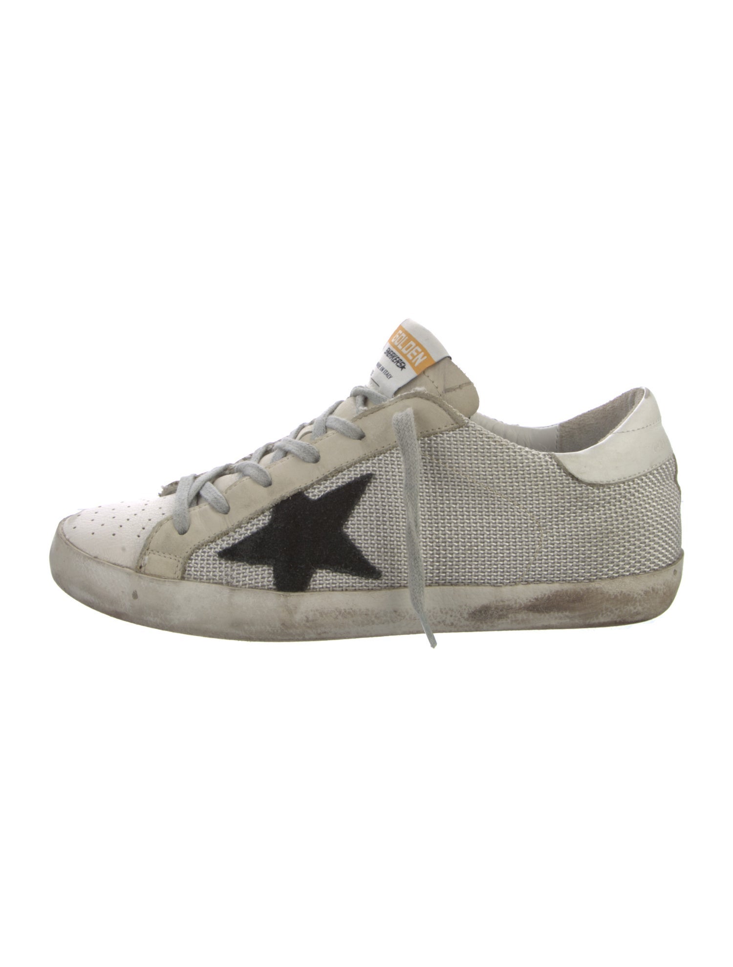 Golden Goose Mesh Colorblock Pattern Sneakers