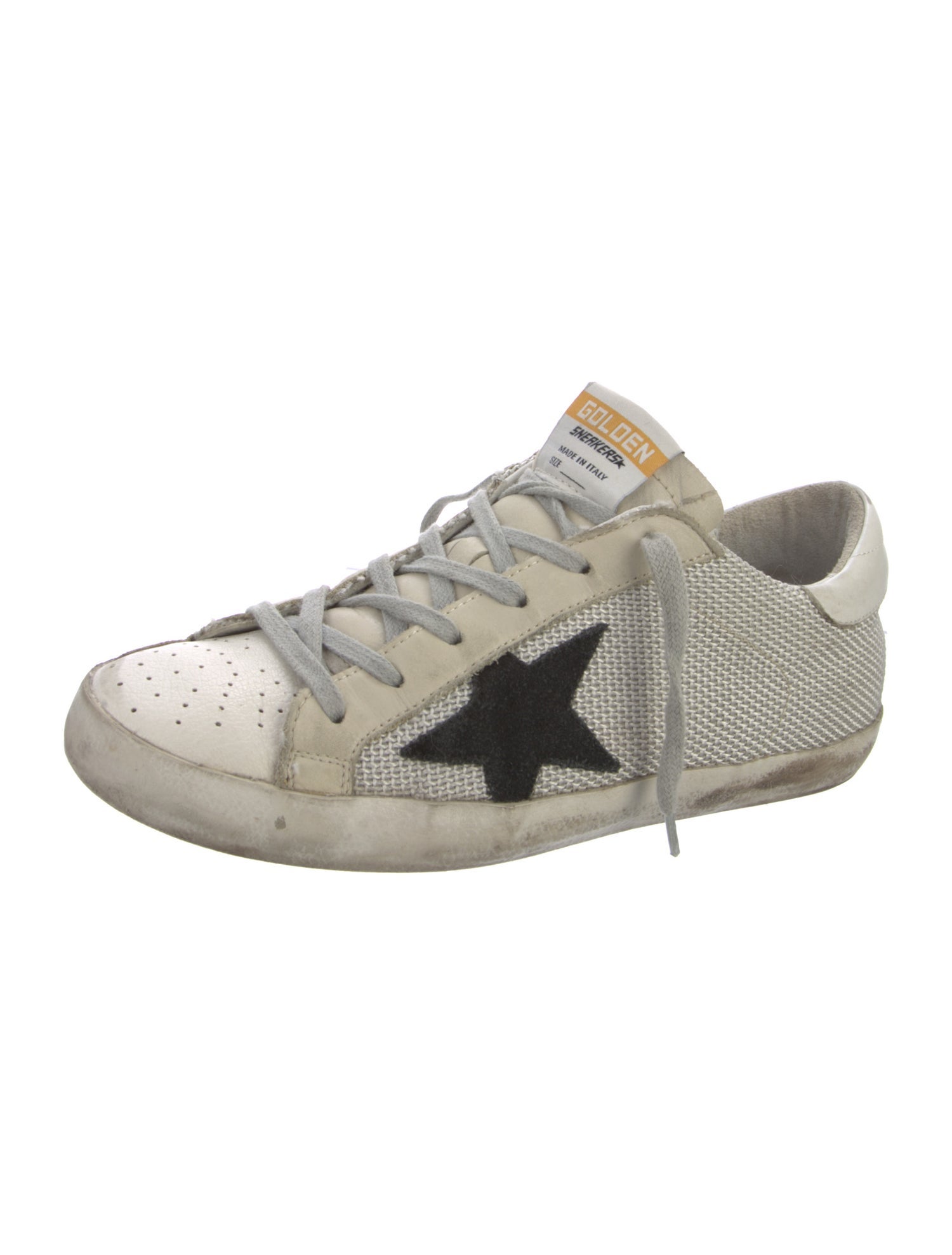 Golden Goose Mesh Colorblock Pattern Sneakers