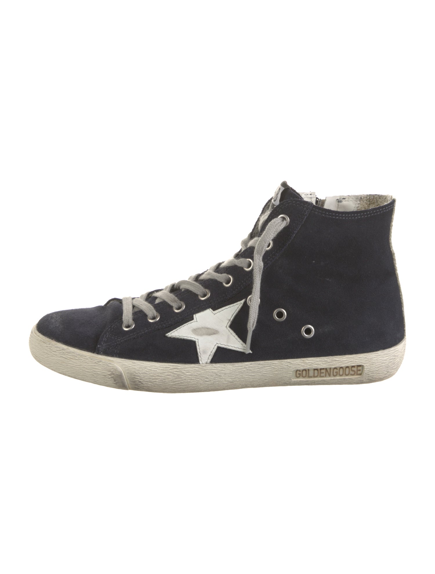 Golden Goose Suede Graphic Print Sneakers