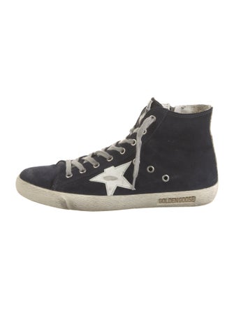 Golden Goose Suede Graphic Print Sneakers