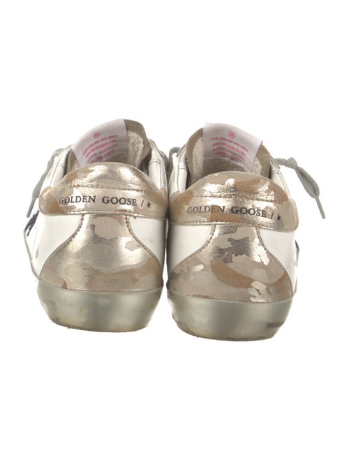 Golden Goose Leather Colorblock Pattern Sneakers