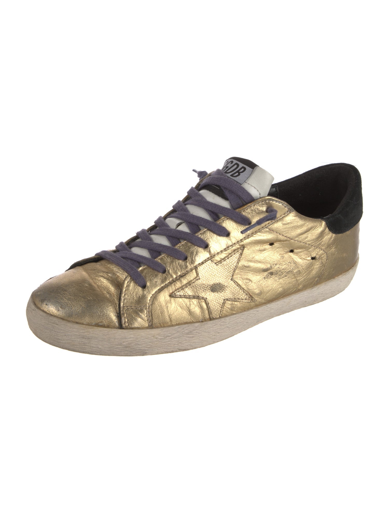 Golden Goose Leather Distressed Accents Sneakers