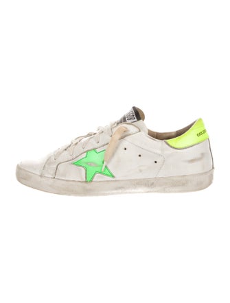 Golden Goose Leather Distressed Accents Sneakers