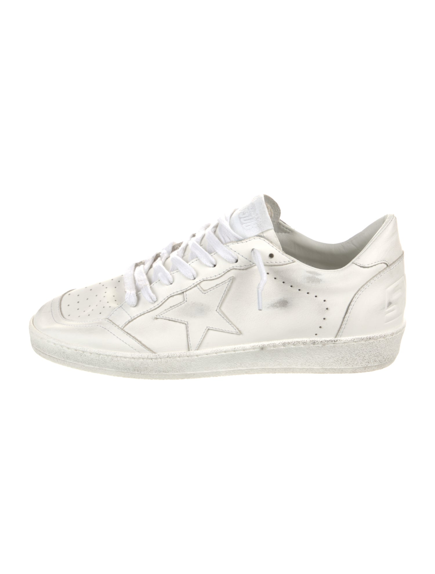 Golden Goose Leather Distressed Accents Sneakers