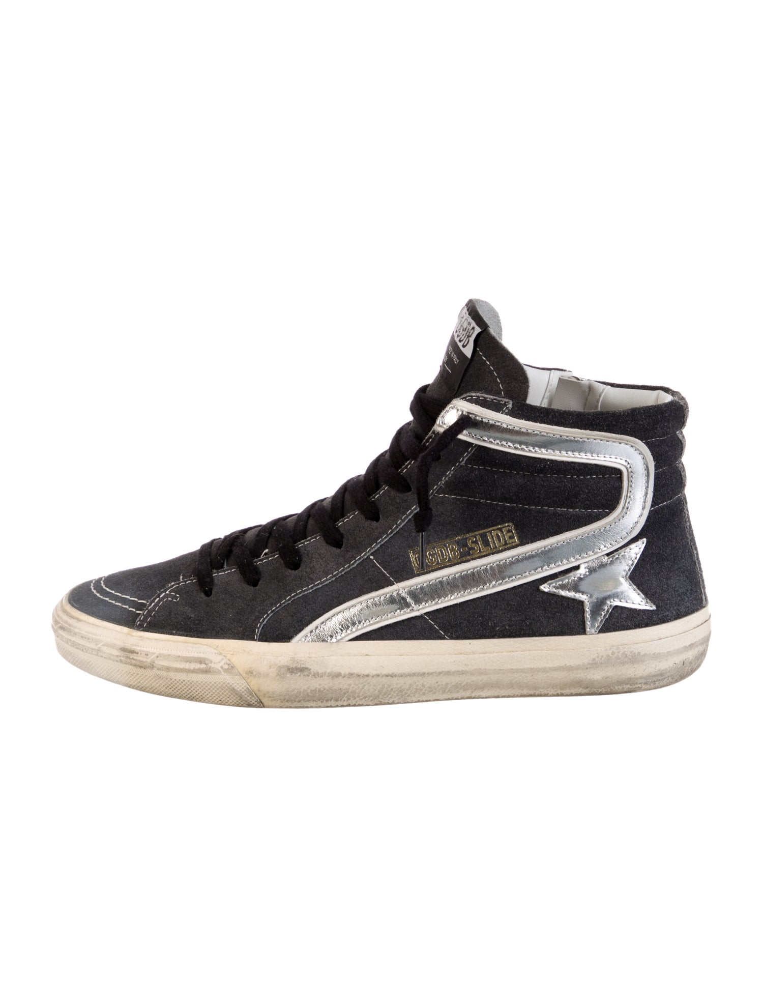 Golden Goose Suede Distressed Accents Sneakers