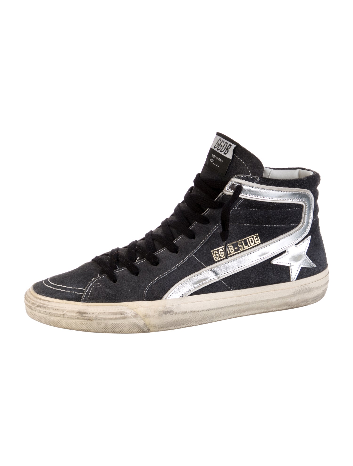 Golden Goose Suede Distressed Accents Sneakers