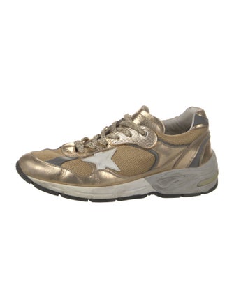 Golden Goose Printed Mesh Accents Sneakers