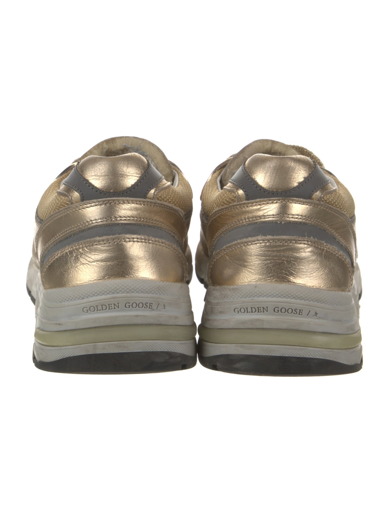 Golden Goose Printed Mesh Accents Sneakers