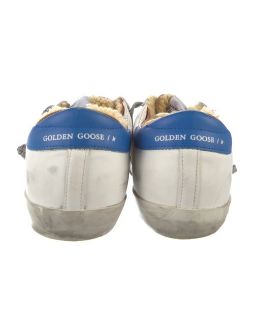 Golden Goose Leather Colorblock Pattern Sneakers