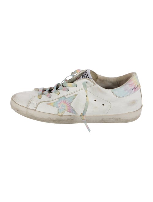 Golden Goose Leather Printed Sneakers