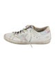 Golden Goose Leather Printed Sneakers