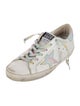 Golden Goose Leather Printed Sneakers