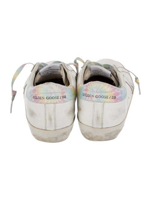 Golden Goose Leather Printed Sneakers