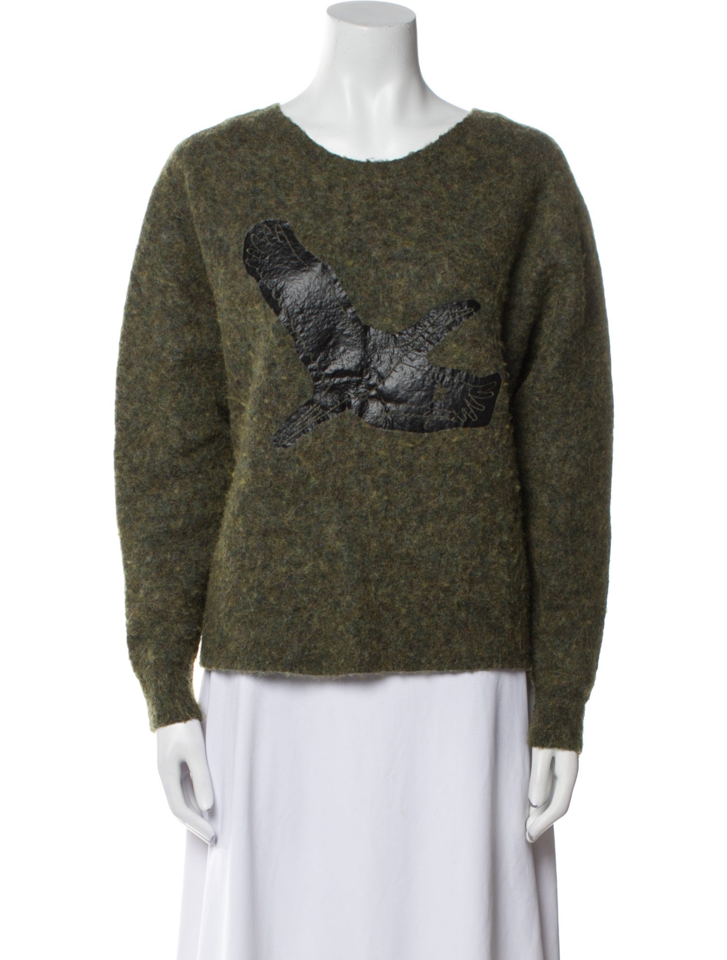Golden Goose Printed Scoop Neck Sweater