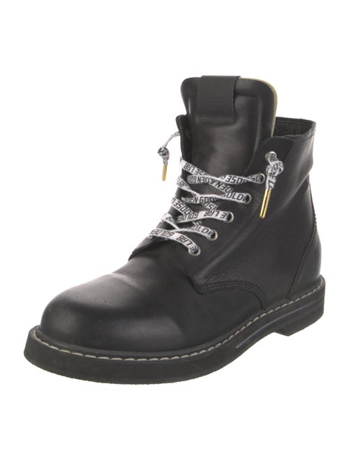 Golden Goose Leather Combat Boots
