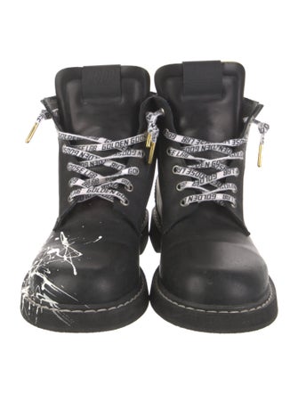 Golden Goose Leather Combat Boots