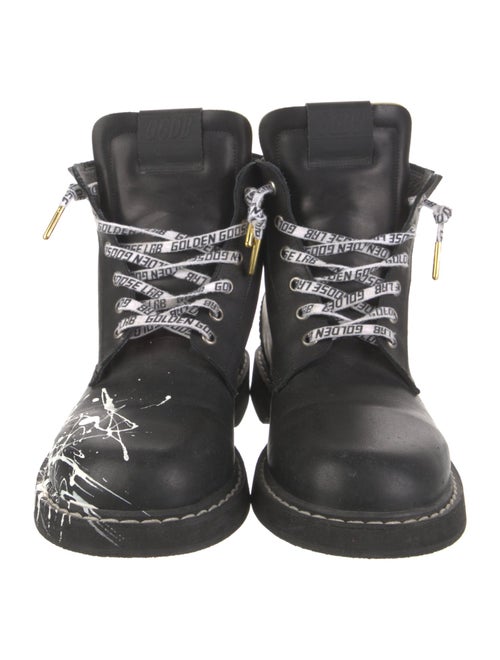 Golden Goose Leather Combat Boots