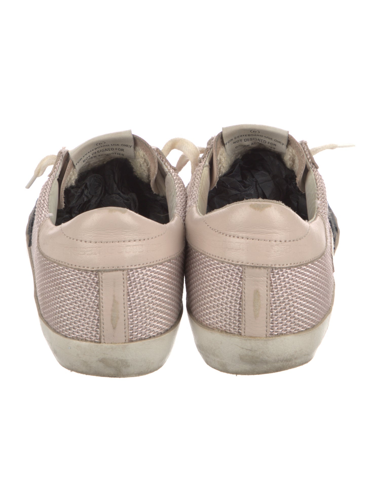 Golden Goose Leather Printed Sneakers