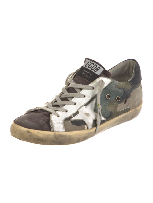 Golden Goose Canvas Camouflage Print Sneakers
