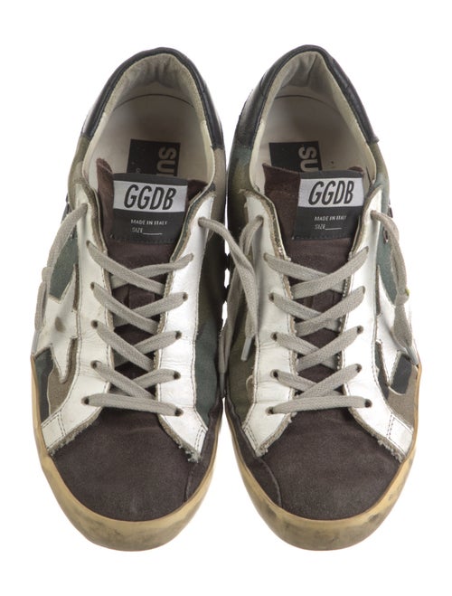 Golden Goose Canvas Camouflage Print Sneakers
