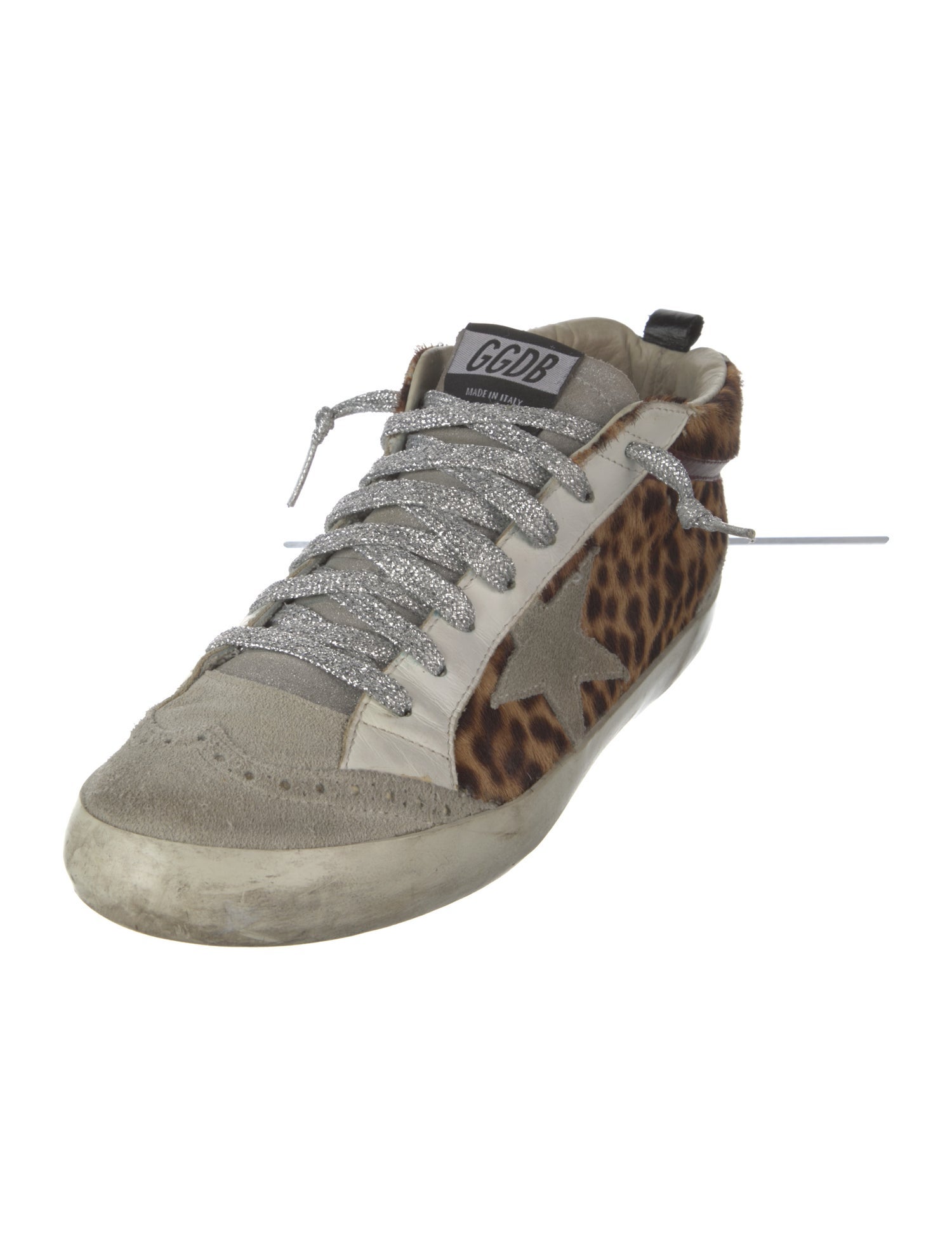 Golden Goose Ponyhair Printed Sneakers