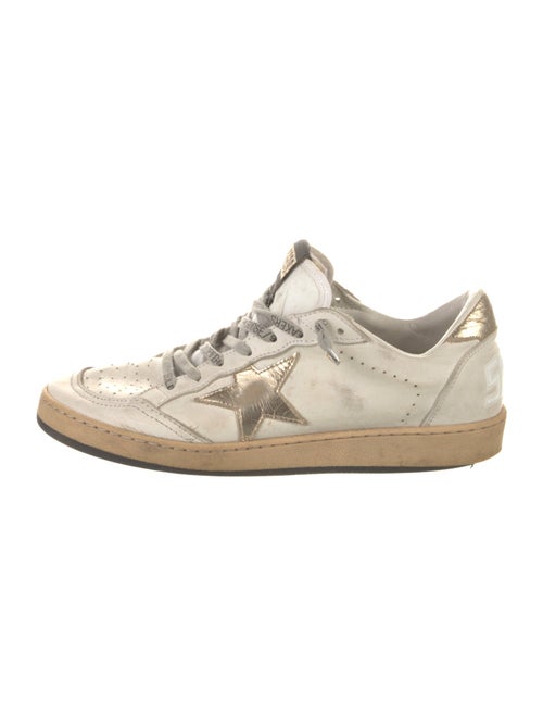 Golden Goose Leather Distressed Accents Sneakers