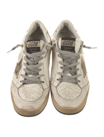 Golden Goose Leather Distressed Accents Sneakers