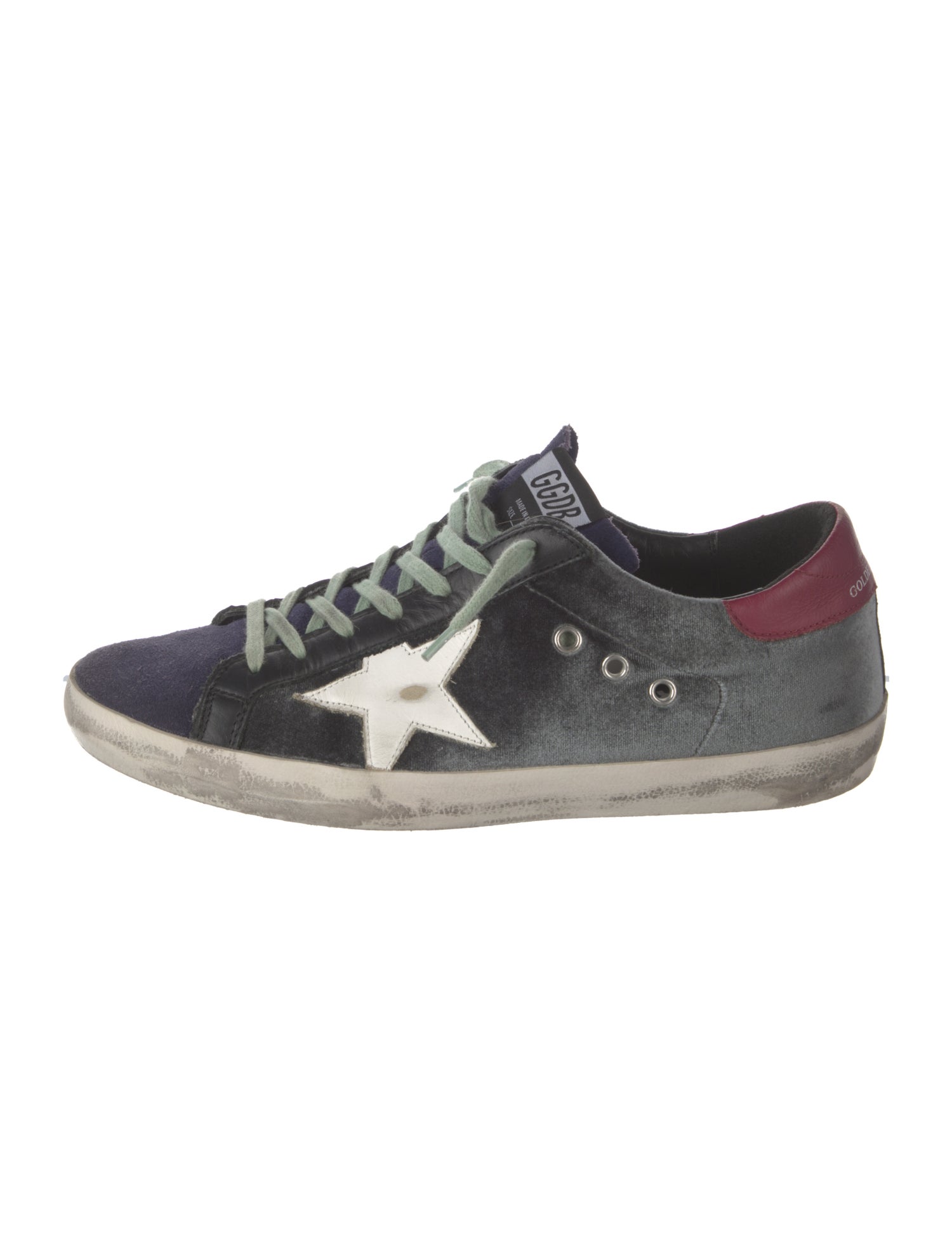 Golden Goose Velvet Printed Sneakers