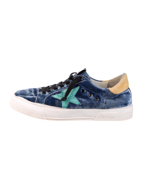 Golden Goose Velvet Printed Sneakers