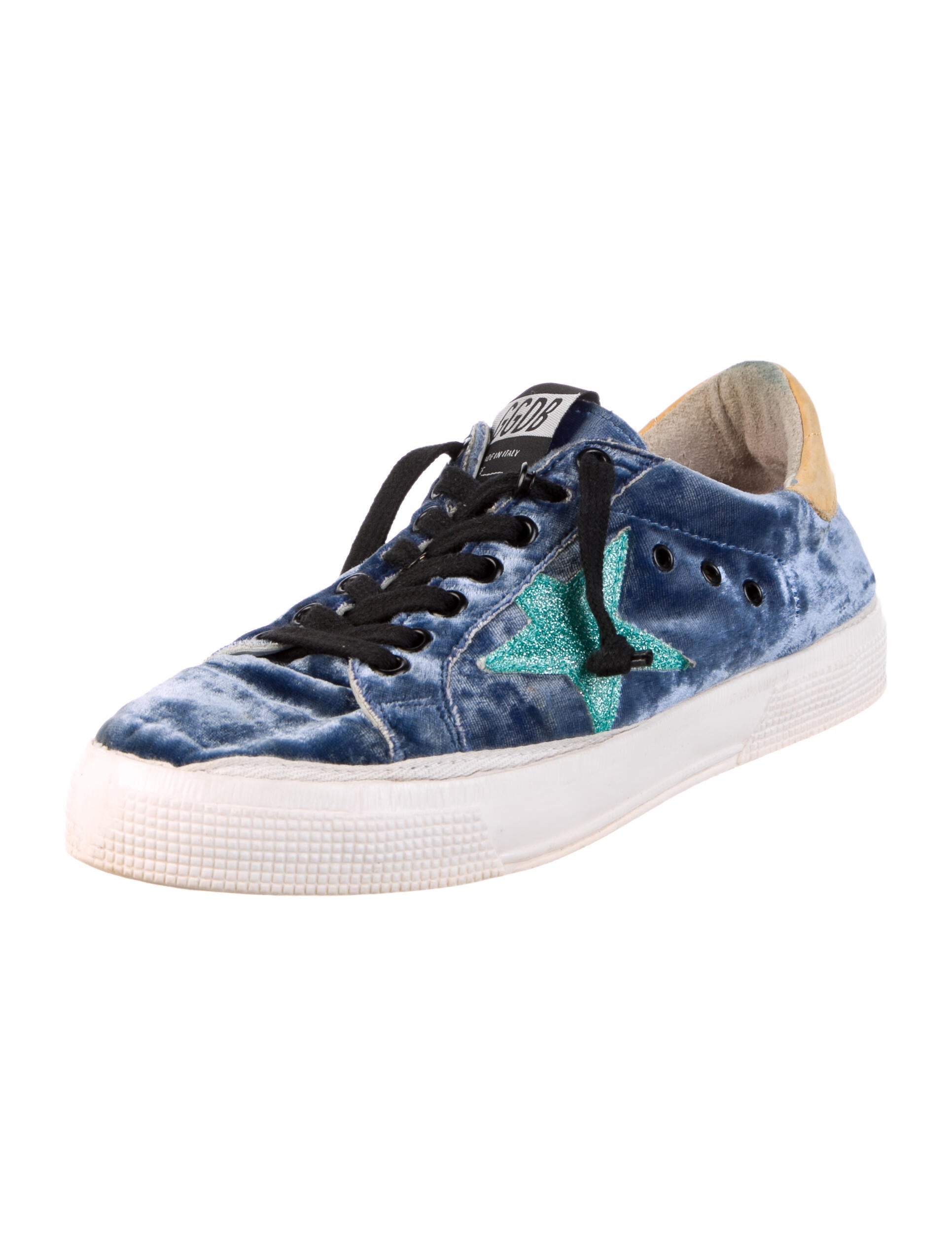 Golden Goose Velvet Printed Sneakers