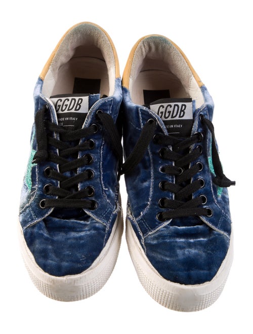 Golden Goose Velvet Printed Sneakers