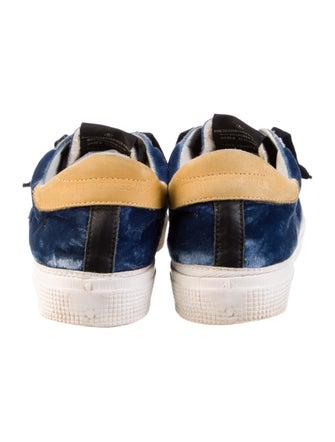 Golden Goose Velvet Printed Sneakers