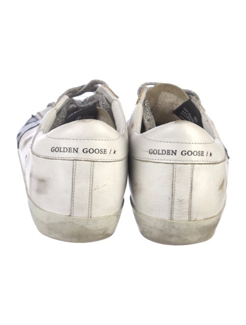 Golden Goose Leather Colorblock Pattern Sneakers