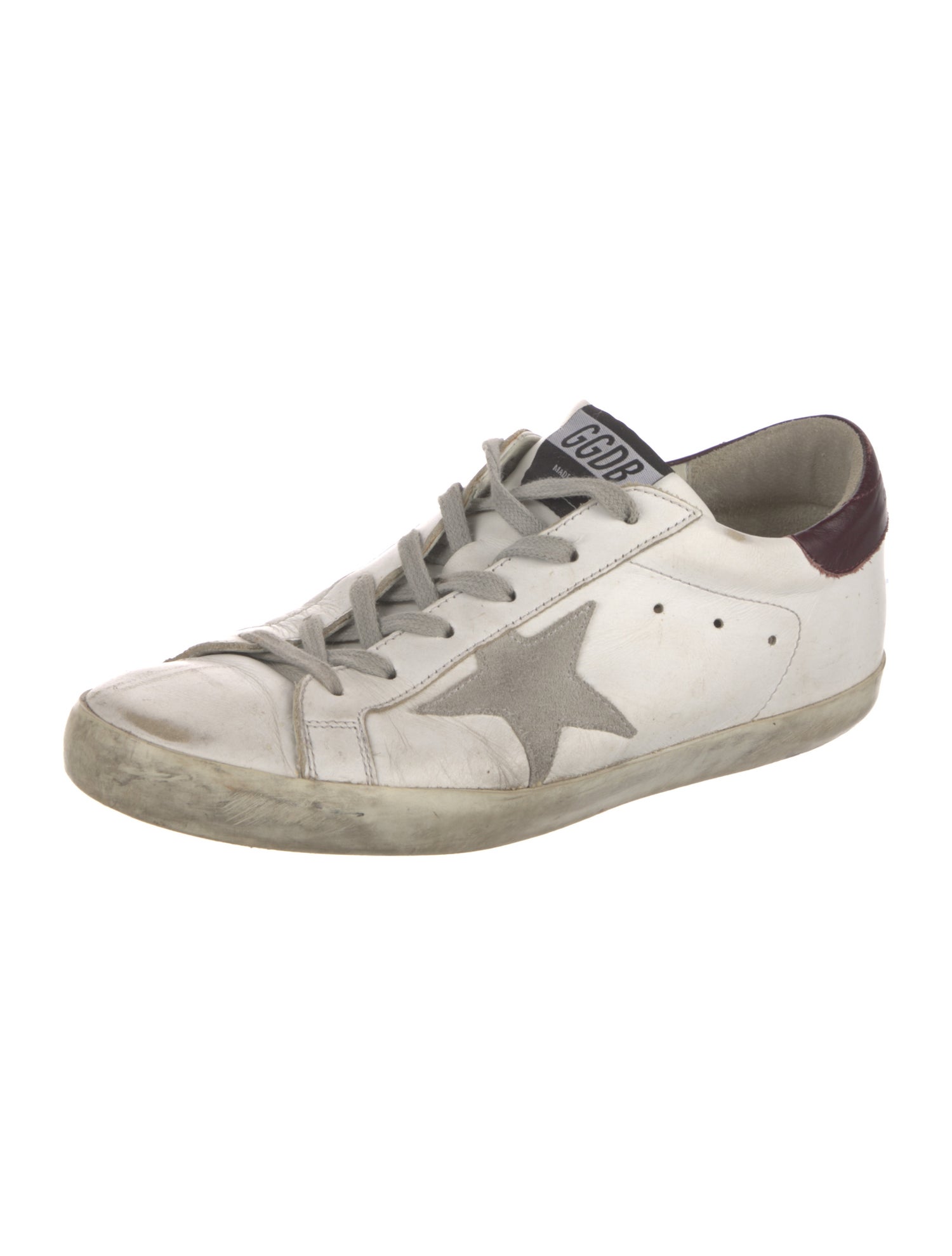 Golden Goose Leather Printed Sneakers