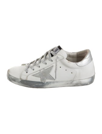 Golden Goose Leather Distressed Accents Sneakers