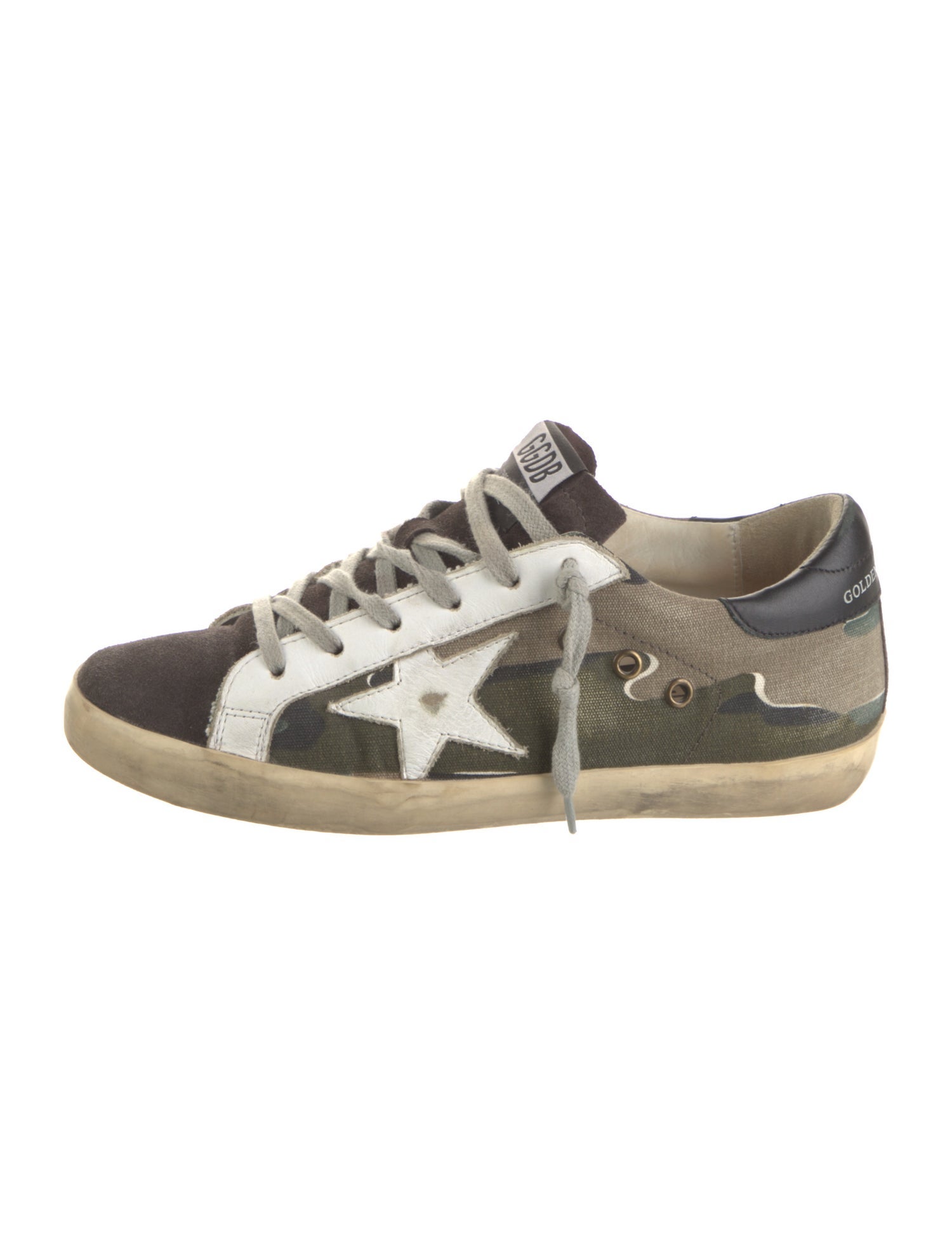 Golden Goose Canvas Printed Sneakers