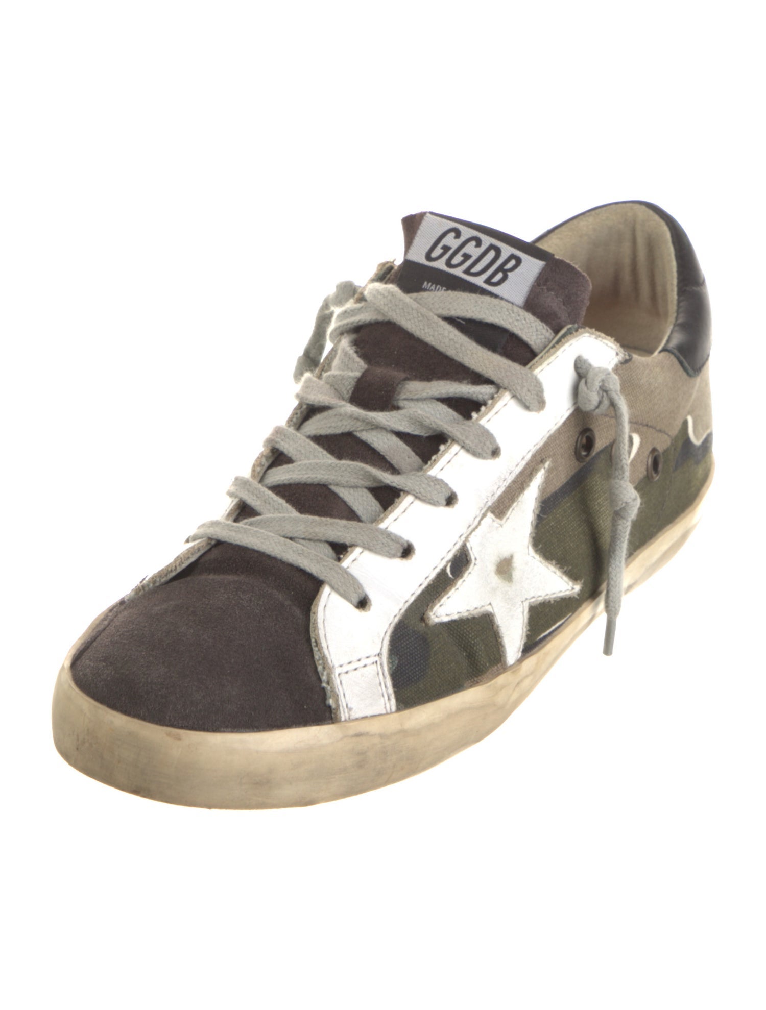 Golden Goose Canvas Printed Sneakers