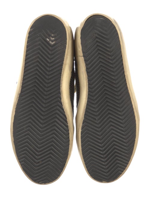 Golden Goose Suede Printed Wedge Sneakers