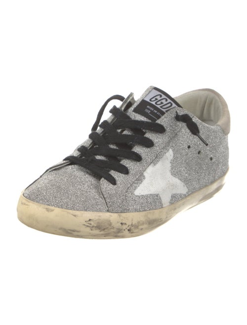 Golden Goose Glitter Distressed Accents Sneakers