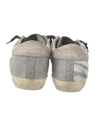 Golden Goose Glitter Distressed Accents Sneakers