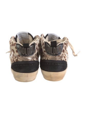 Golden Goose Suede Animal Print Sneakers